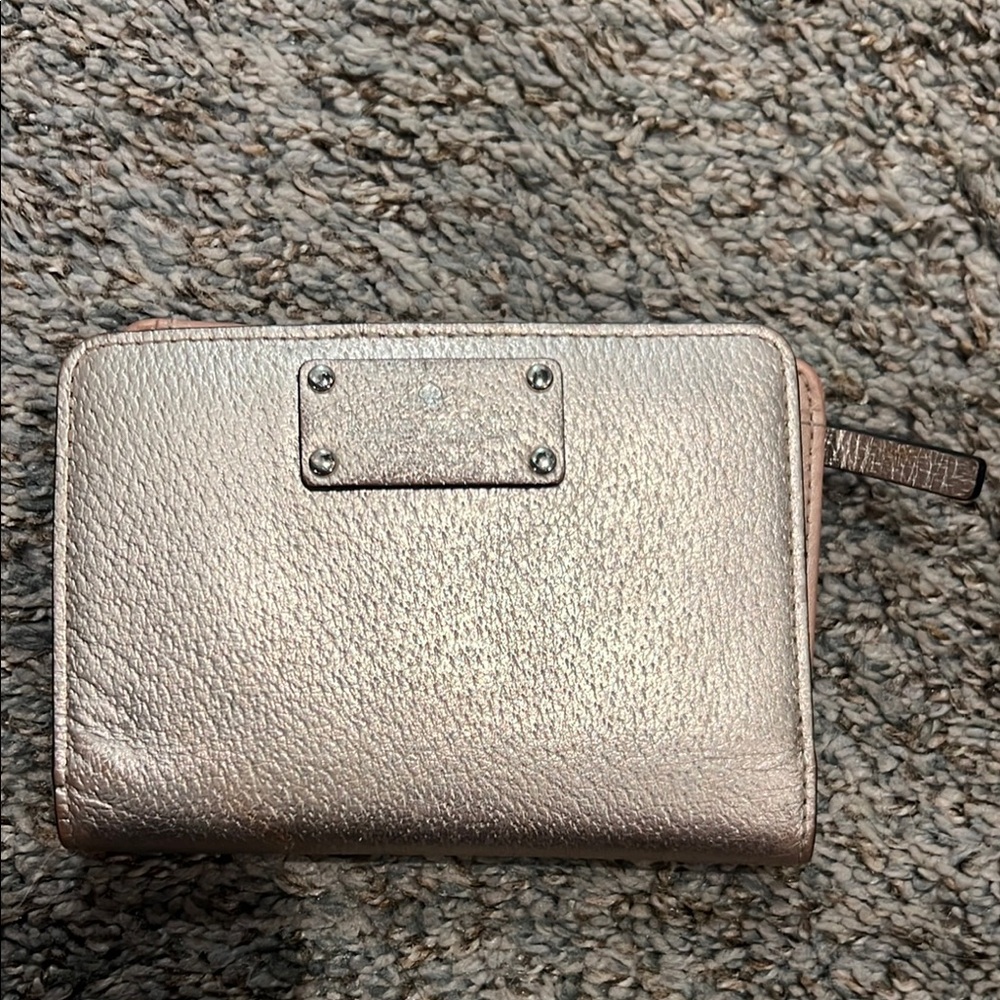 Kate spade rose gold Metallic Wallet